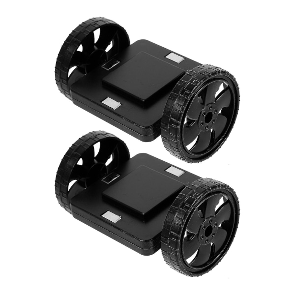 2-pakning med smarte magnetiske komponenter for barns intelligensutvikling magnetisk hjul (tilfeldig stil) svart)