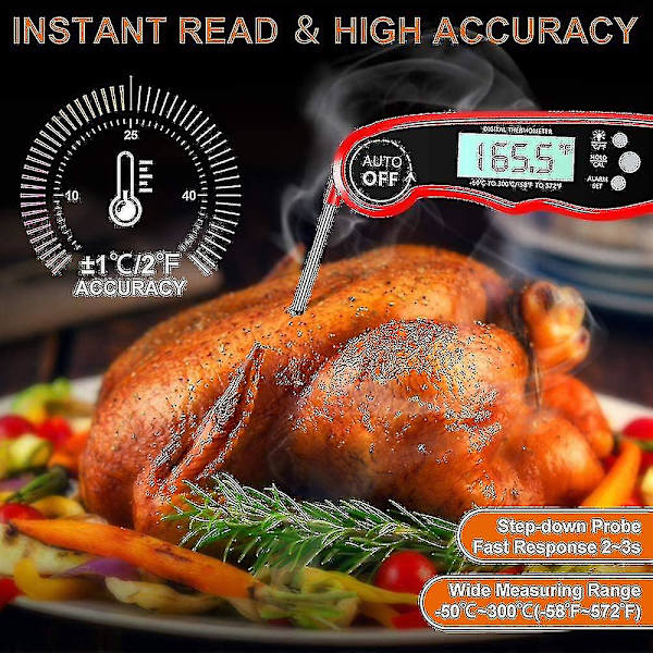 Kötttermometer Grilltermometer, Lcd Digital Stektermometer Kökstermometer