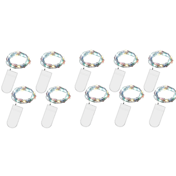Batteridrivna LED-ljusslinga, 10 stycken 2m 20 LED mikro batteridriven koppar