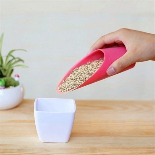 1 st ny plastspade för jord, spadekopp, suckulent DIY bonsai växt hjälpmedel trädgårdsverktyg