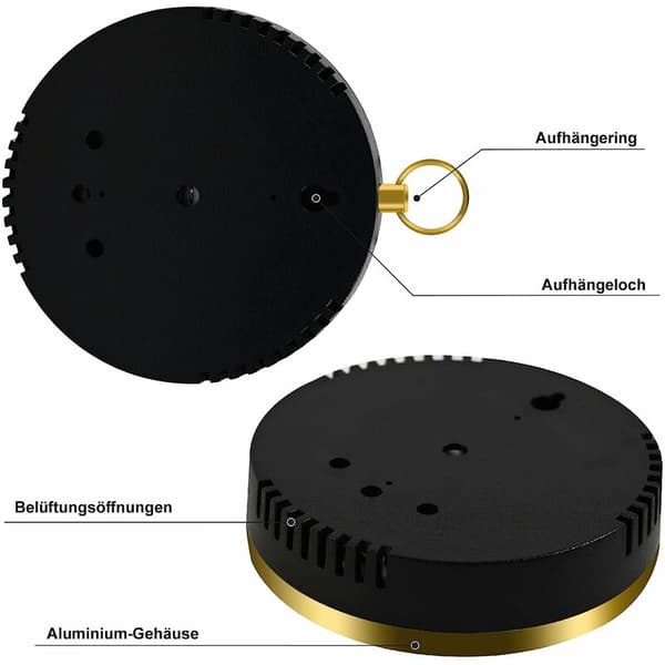 Utomhustermometer - 10 cm trådlös väggtermometer och hygrometer