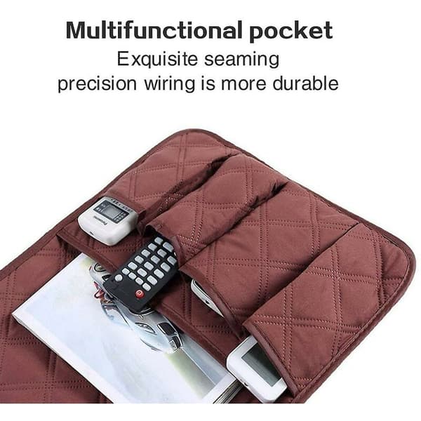 Fickförvaringsväskor Soffa Fåtölj Armstöd Caddy Multifickor Organizer Hållare Påse