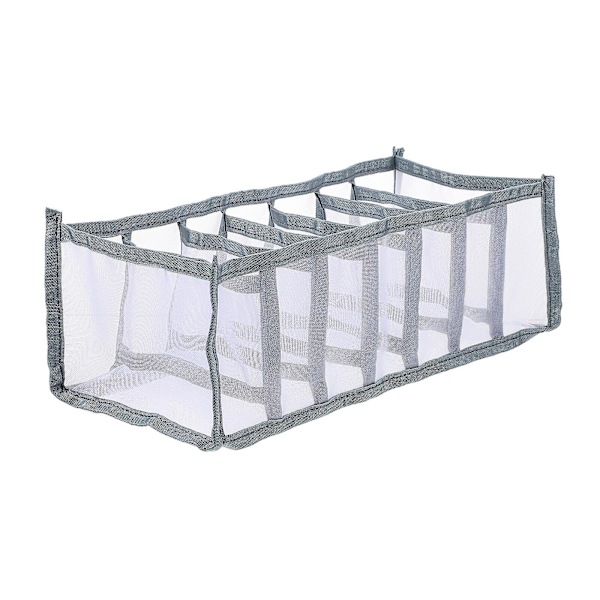 Hjemmetøj klassificeringsboks multi-grid bukseboks udendørs rejsetøj boks (36X17X12CM, grå)