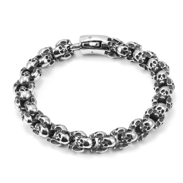 Halloween Skull Bracelet For Men Women 316l Stainless Steel Retro Chai