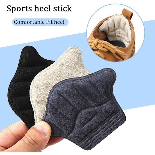 Sneakers häl skydd män damer häl pad sport innersula justera storlek hög klack foder grepp smärtlindring plåster fotvård inlägg 1 st
