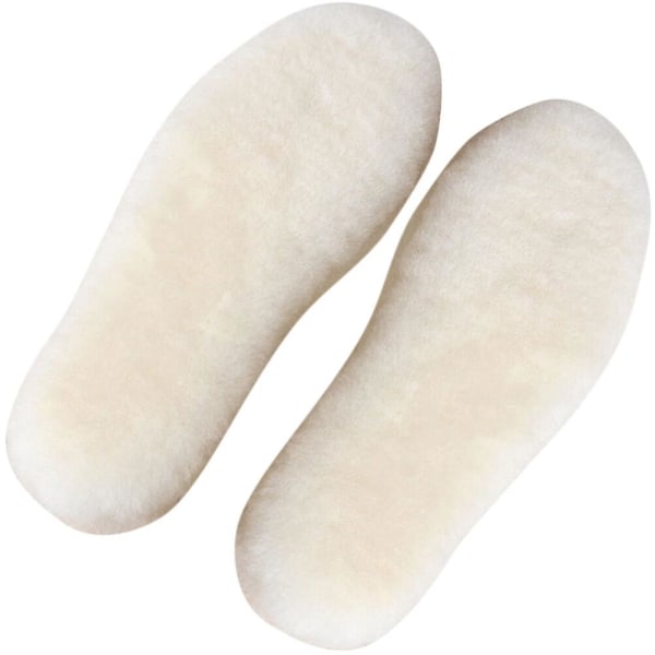 Dobbelt uld varm indersål Sneaker indersål vinterstøvle indersål indersål (25X8,8 cm, beige)