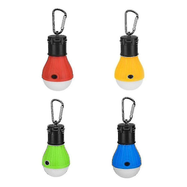 4 st LED Camping Lamp Nödlampor Bärbar Tält Lykta Vattentät Hängande Lampor