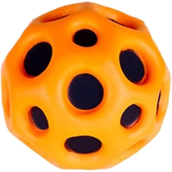 Mini studsboll leksak extrem rymdboll hög studs månboll planet sfär slammer bollar leksak fickpengar leksaker för barn halloween orange 3 st