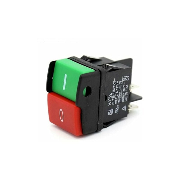 I/O På/Av Tryckknappsbrytare AC 125/250V 20/12A Start Stoppbrytare Maskinverktygsväxlar (HY52 Knappbrytare)