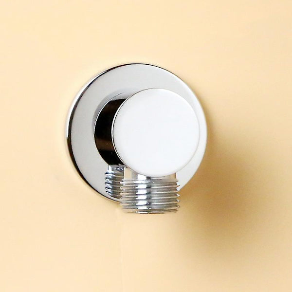 Rainshower Recessed Elbow. Macaron Silver