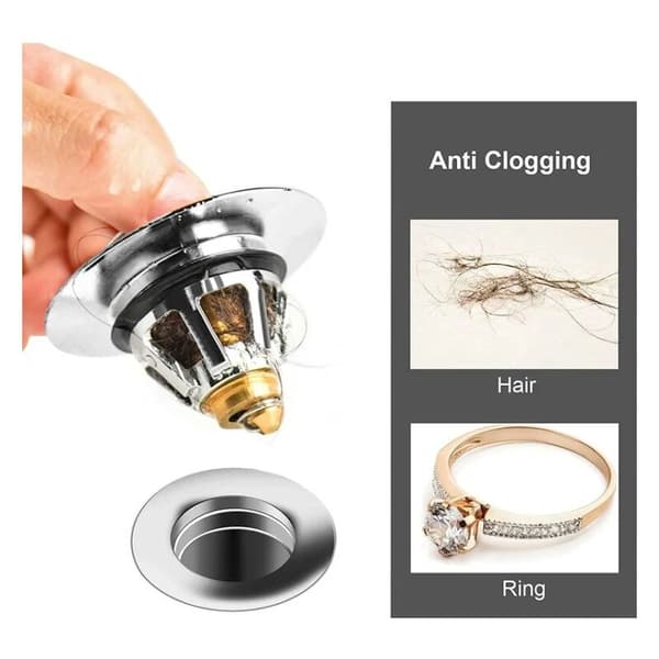 Badpropp Vaskavloppssil Universal Handfatspropp (Guld Koppar Universal Studs)