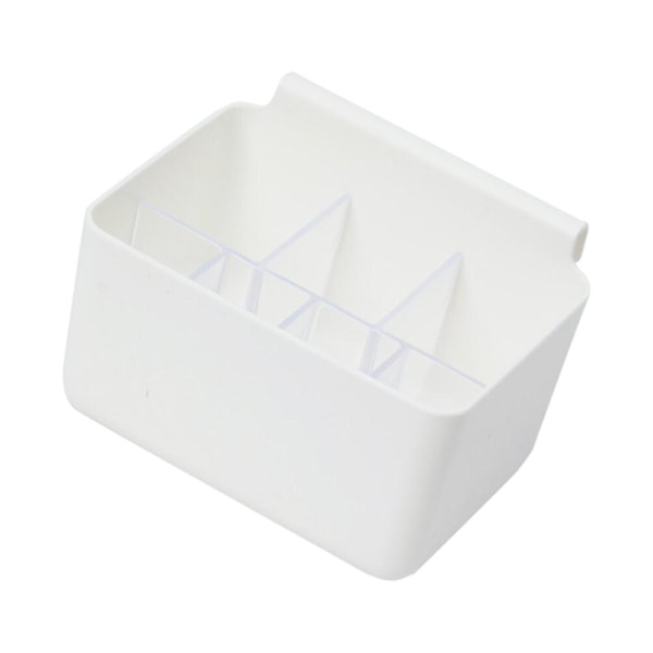 Jääkaapin sivulaatikko pieni riippulaatikkokaappi säilytys keittiön puolella kastikelaatikko (13,5X10X9,5cm, valkoinen)