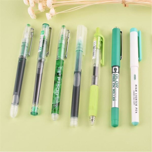 6 7 Graffiti Gel Pens 0 5 mm p fyllningsbar f rg Gel Pen Bulk Bl ck gr n c5c9 Fyndiq