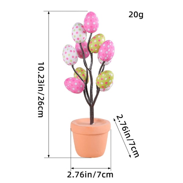 Påskägg Krukfläckar Ägg Blomkruka Utomhus Gård Påskdekoration FAN0275（A）