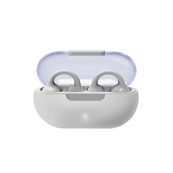 Bluetooth-hörlurar 12 mm ultratunn vibrerande film 5.3 Bluetooth-chip Typ-c snabbladdning intelligent brusreducering låg latens 20240877 (grå)