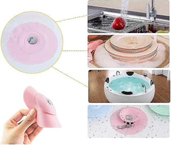 Universal Silikonavloppsplugg 5 st, Ufo Tryck Golvavlopp