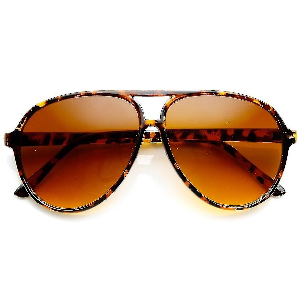 Retro 80'er Vintage Blålys Blokerende Xl Store Aviator Solbriller_cc
