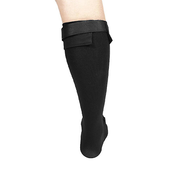 1 stk. Plantar Fasciitis Kompressionssok til Hælsmerter Fodfald Korrektion Fodstrækningssok (S-M, Sort)