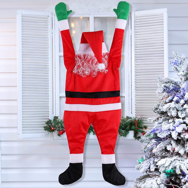 4,1 fot hängande tomte, juldekoration, takdekoration, veranda, takränna, balkong, utomhus- och inomhusdekoration