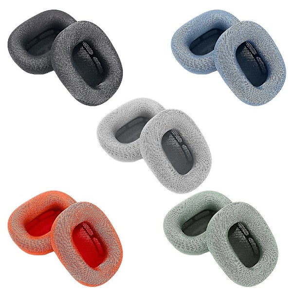 Ørevarmere til Airpods Max Hovedtelefoner Bløde Svampe Ørepuder Etui Cover Mesh Klud Øre Puder Øretelefon Puder（Blå）
