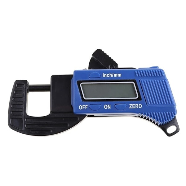 Elektronisk digital LCD 0-12,7 mm tjockleksskala kolfibermikrometer mätare instrument tillbehör