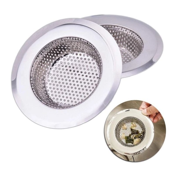 Kökssilsil, Sil i rostfritt stål, Köksvasksil, 15 mm djup, 2 st 5,3 cm (5,3 cm tjockt brett nätpapperskortpaket)