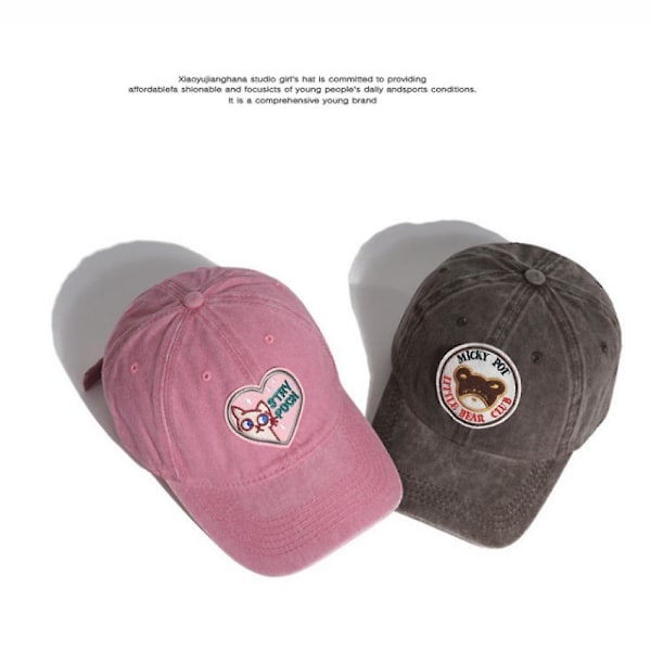 2-pack basebollkepsar, unisex andningsbar full mesh tvätt solida kepsar retro justerbar för Upf50+ Slim Thermal Baseball Caps (Unique)