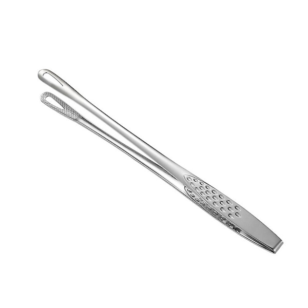 2 st rostfria matpincetter japanska grillpincetter kök fisk stekpincetter (24,4x1,5x1,5cm, silver)