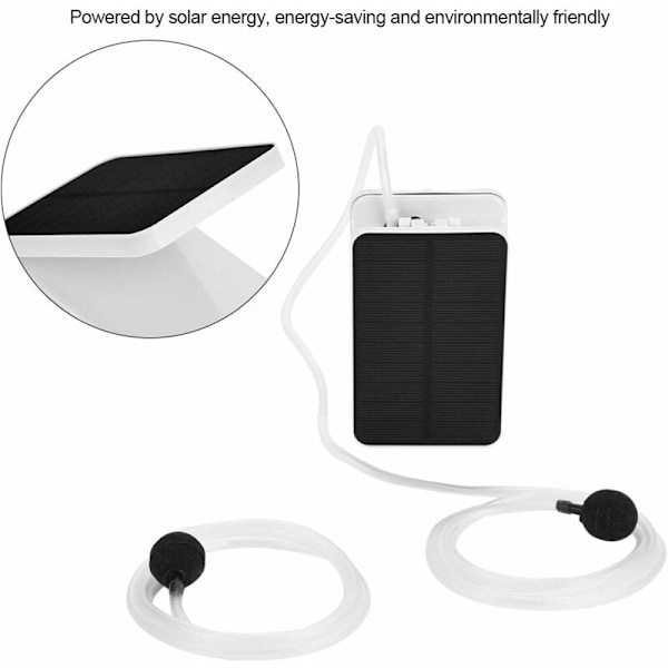 Vattentät syrepump - Vattentät solsyrepump luftpump för utomhuspool nödsituation