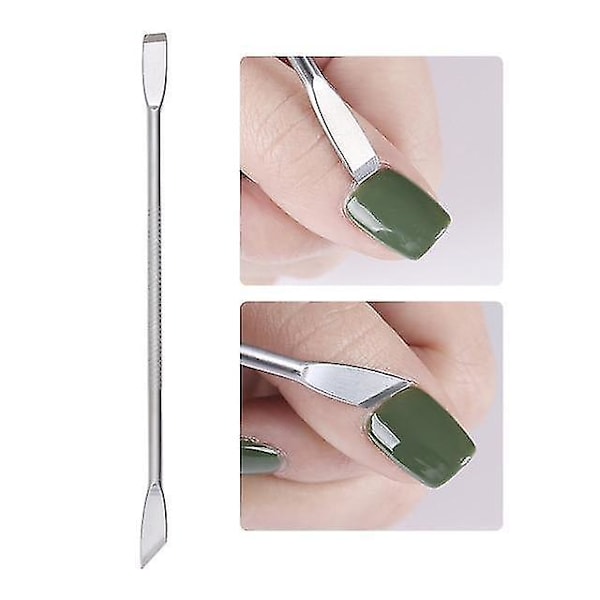 Mönster 5 Dubbeländad Nagelkorrigerare Nagelbandsskrapa Pedikyr Nagelkonst Tillbehör