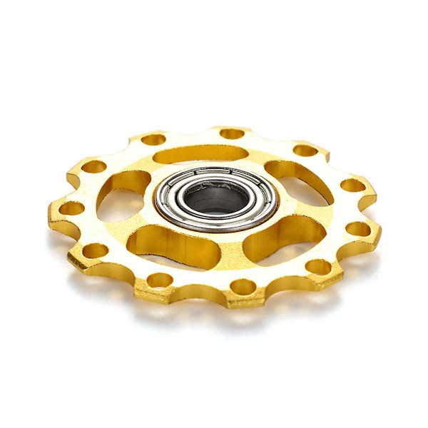 2023 Nye 2 stk Aluminium Forseglede Lager Jockey MTB Sykkel Bakgir Derailleur Remskiver Verktøy Tilbehør（gull）