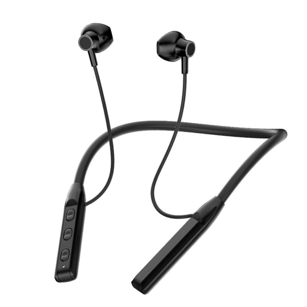 Löpande sport Bluetooth-headset i örat Ultra lyssnande trådlösa hörlurar（Svart）
