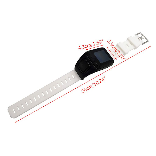 För Tomtom Runner3 Hållbar Rem Droppresistent Armband Svettögla Armband (Svart)