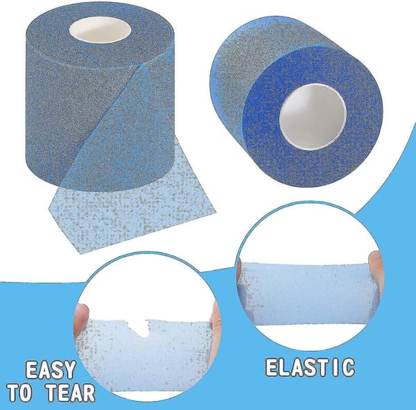 3 st Athletic Pre Wrap Tejp för Sport Mimenor（Blå）