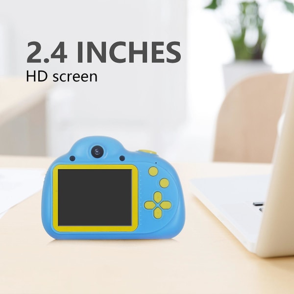 Ny multifunktions digital barnkamera 8 megapixel HD-kamerasäker fallsäker spelsportkamera (blå)