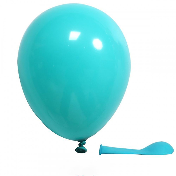 Hållbara matta ballonger, ballonger i olika färger tillverkade av högkvalitativt latexmaterial, perfekta för födelsedagsfest och bröllopsdekoration (nylonblå)