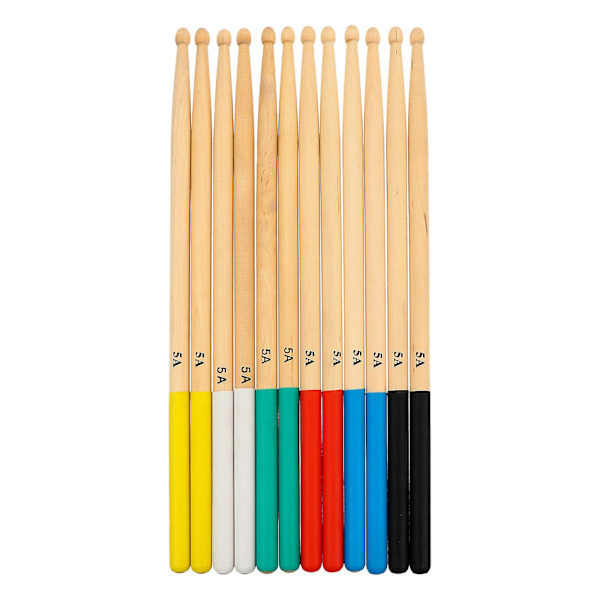 6 paria lyömäsoittimia, rumpukapuloita, puisia rumpukapuloita (40,2X1,3X1,3CM, kuten kuvassa näkyy)