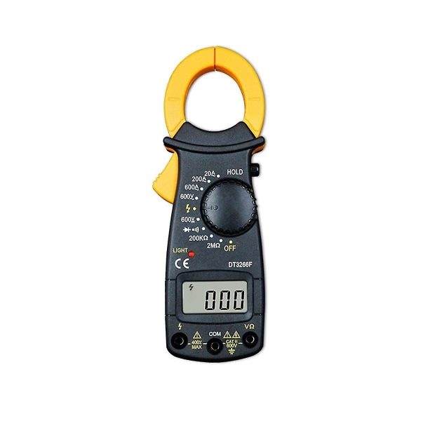 Digital Amper Clamp Meter Multimeter Ncv Current Clamp Pincers Voltmeter Ammeter 600a Ac/dc Ohm Cur（As Shown）