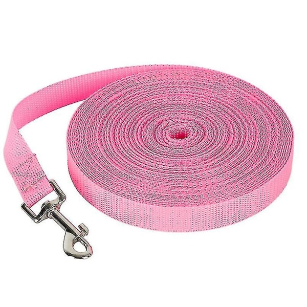 Nylon hundkoppel för husdjur, 2cm*3 Meter Rosa Färg KrX