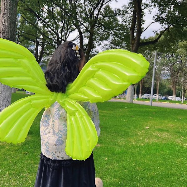 Ryggburna ängelballonger, vingkostymballong Unik design, Lätt att bära, Perfekt för cosplay eller Halloweenfest (Färg (2st))