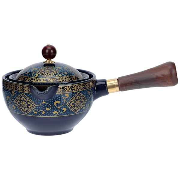 1 sæt keramisk tekande porcelæn tekande automatisk tekande bærbar tesæt (17X11cm, farve)