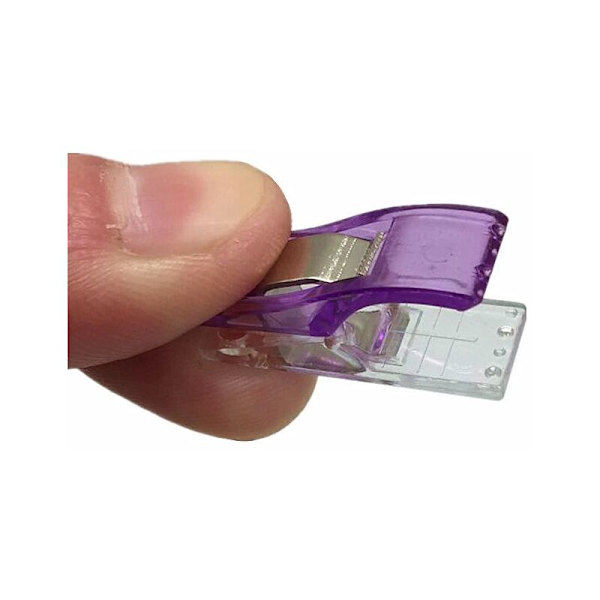 10-pack DIY lapptäcke fotöverdrag flerfärgade plastklämmor fåll syverktyg sytillbehör hantverk syklämmor (slumpmässig färg)