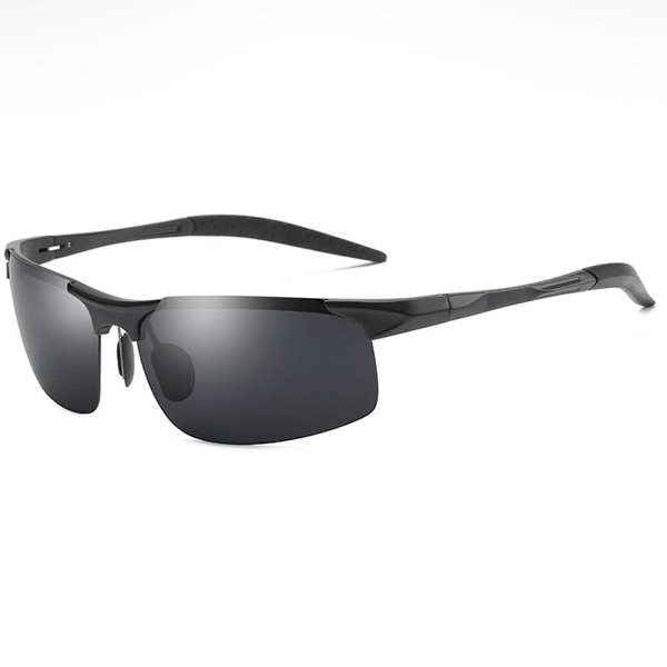 Polarisert aluminium-magnesium sportssolbriller for menn - kjøring, ridning og sport (grå)