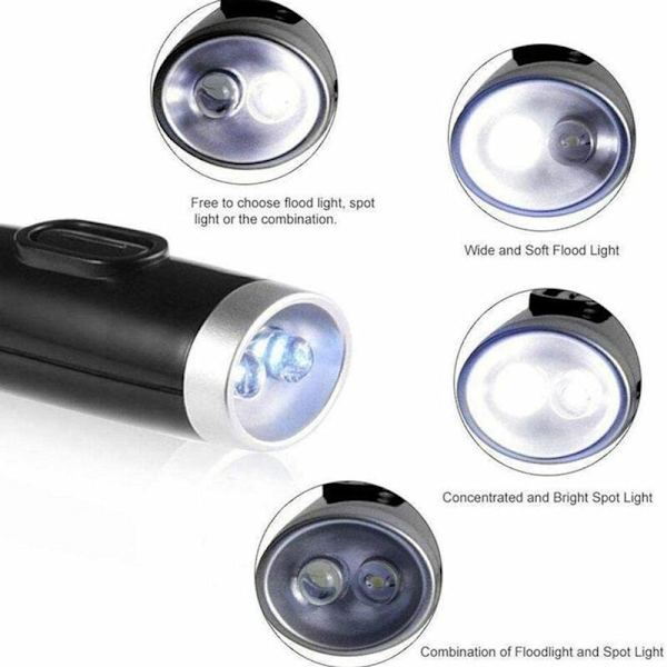 Handsfree 4 LED justerbar läslampa, flexibel läslampa för läsning i sängen, 3 ljusstyrkor, rosa