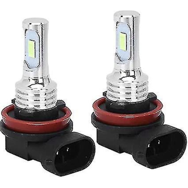Led Tåkelyspære, H11 80w 8000k 12-24v Universal Led Tåkelyspære Lampe Is 2stkblå_cc