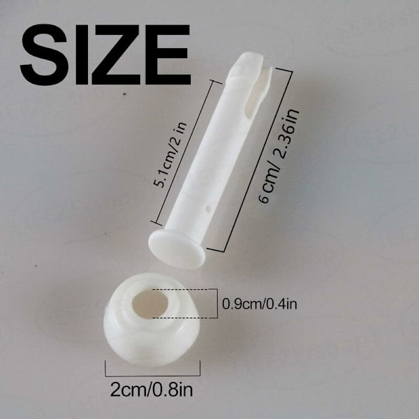 Gap-stift och brickor för Intex runda pooler med metallram, reservdelar för Intexpool (6 cm/2,36 tum) (12 st)