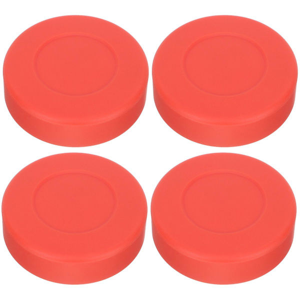 4 kappaletta jääkiekkokiekkoja kumista jääkiekkokiekkoja jääkiekon harjoitteluvälineitä (7X7cm, punainen)