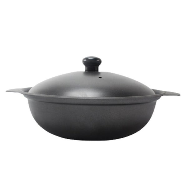 1 piece strong cast iron casserole braised chicken and rice pot with lid (22X18X4.5CM, various colors)