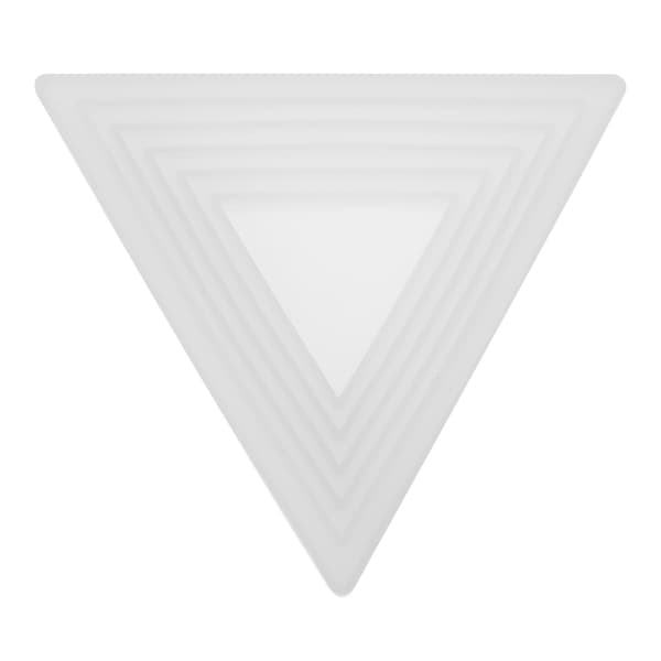 1 st Silikonform Praktisk Hållbar Hög Kvalitet Triangulär Bricka Form Förvaringsbricka Gjutform (16.2X14.2cm, Vit)