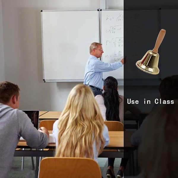 Handklocka, 12 cm koppar multifunktionell handklocka, högt ljud